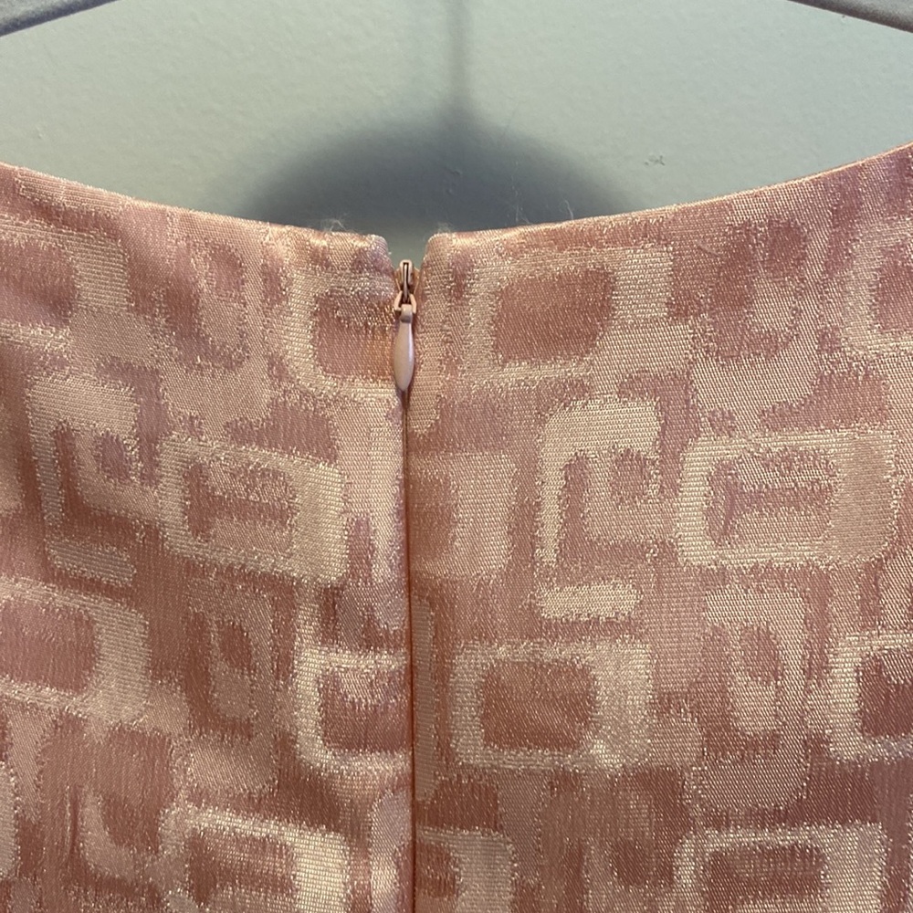 Tahari ASL Pink Jacquard Shift Dress - Picture 7 of 8
